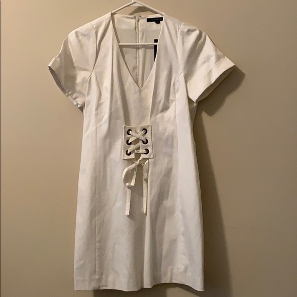 French connection white lace up dress - Picture 6 of 6